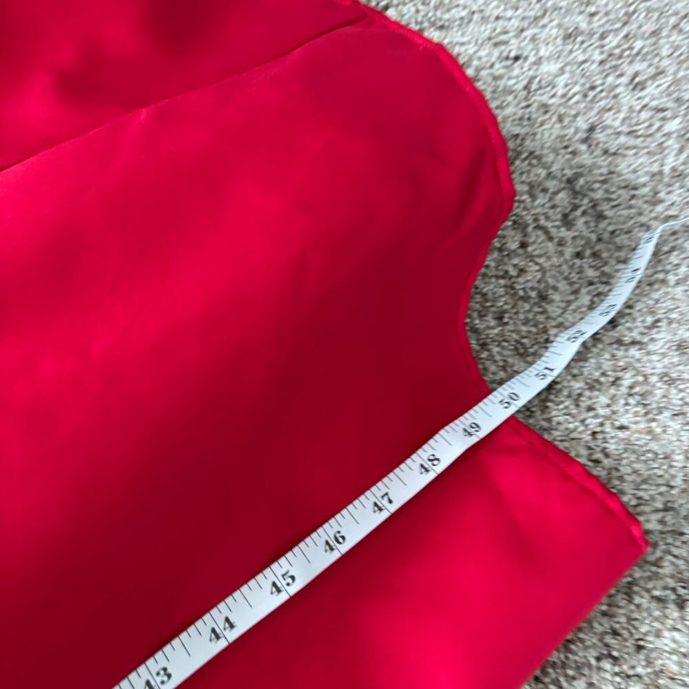 VTG Michelangelo Ruby Red Strapless Ball Gown Wit… - image 6